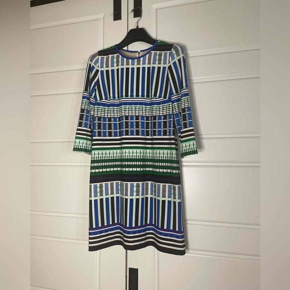 Eliza J geometric shift dress